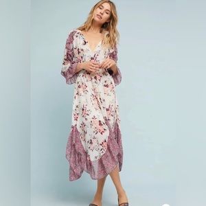 MISA Floral Ruffle The Rayna Dress